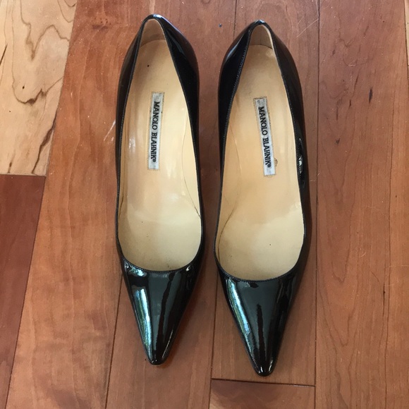 Manolo Blahnik Patent Leather Heels - Picture 1 of 8